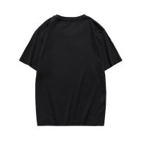 Top casual de algodón peinado de 170g con diseño de estampado creativo de póker rosa de verano unisex - details 2