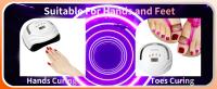 Lámpara de Uñas LED UV Profesional 81 Abalorios, 380W, Sensor Automático, 4 Configuraciones de Temporizador Ideal para Gel Polish Kit de Manicura de Belleza - details 4
