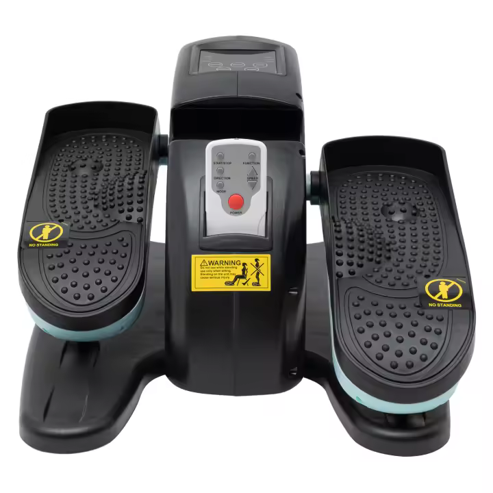 Máquina elíptica para debajo del escritorio, ejercitador eléctrico LCD para piernas sentadas, Pedal con control remoto para ancianos, masaje de pies - 1