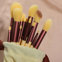 Juego de Brochas de Maquillaje Profesional para Mujer 13 Brochas Cosméticas para Corrector, Base, Rubor, Resalto, Polvo Suelto y Más - details 14