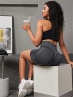 Pantalones cortos de yoga para mujer, pantalones cortos deportivos de secado rápido sin costuras con realce, pantalones cortos informales con control de barriga para gimnasio y ciclismo - details 12