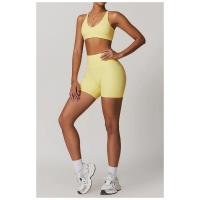 Fiess Sujetador de yoga para mujer, parte de atrás bonita, top deportivo de nailon, sujetador cruzado sexy transpirable, adecuado para gimnasio de mujer - details 11