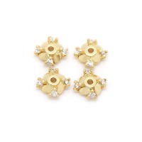 Accesorios de Joyería DIY de Alta Calidad Abalorios de Cuarzo de Brasa Dorada de 18K - details 45