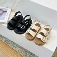 Zapatillas Informales para Niños con Cordón Zapatos de Playa de Cuero con Punta Abierta - details 2