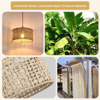 LEFAN-Lámpara de ratán decorativa para restaurante y tienda, accesorio creativo de bambú para dormitorio, sala de estar y Antlque - details 3
