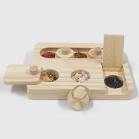 Juguete de forrajeo de madera, divertido juego de rompecabezas, juguetes de alimentación para conejito, hámster, Chinchilla, conejo para mascotas pequeñas - details 3