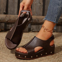Sandalias de cuña de verano para mujer, zapatos de moda - details 13