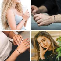 Pulsera de turmalina negra, pulsera de piedras preciosas para hombre y mujer, pulsera de perlas de turmalina de obsidiana auténtica, joyas de acero inoxidable, para elegancia con estilo - details 3