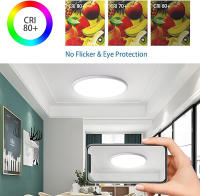 Lámpara de Techo LED Ultrafino, plafón Impermeable IP54, 24W, para Techo Blanco, 2100LM - details 0