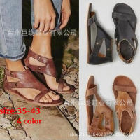 Juti Zapatos planos de verano Rivet Roman 35-43 Sandalias de mujer de gran tamaño - details 1