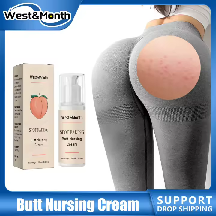 Crema para tratamiento de acné en el trasero, elimina espinillas de acné en la cadera, piel suave, antipicazón, previene la obstrucción de los poros, crema blanqueadora para el cuidado de las nalgas - 1