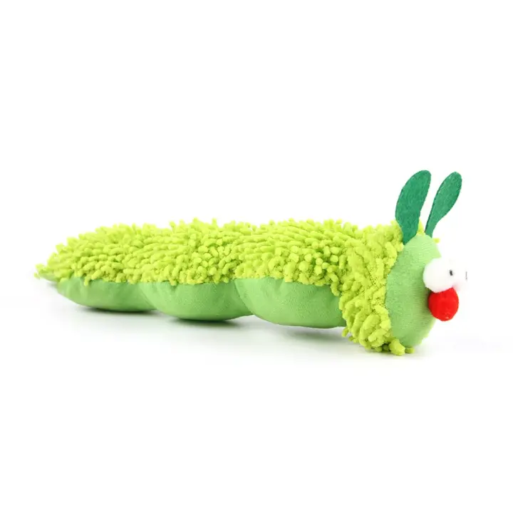 Juguete masticable para gatos Caterpilar de catnip Juguete interactivo de platafondo - 1