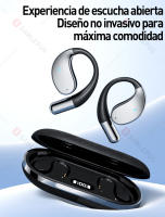 SANLEPUS Auriculares Inalámbricos Bluetooth 5.4 con HiFi y Graves Ultra Potentes - 60 Horas Autonomía, Auriculares Deportivos Abiertos, Diseño Ergonómico - Para Corredores y Amantes del Fitness - details 4