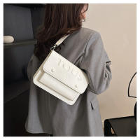 Bolso sencillo con estilo de oso español para mujer, bolso de hombro tipo bandolera versátil a la moda de seda color melocotón - details 26