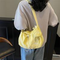 Bolso de hombro con cordón informal coreano, bolso cruzado plisado ligero de gran capacidad, bolso de viaje con cremallera de diseñador minimalista - details 19