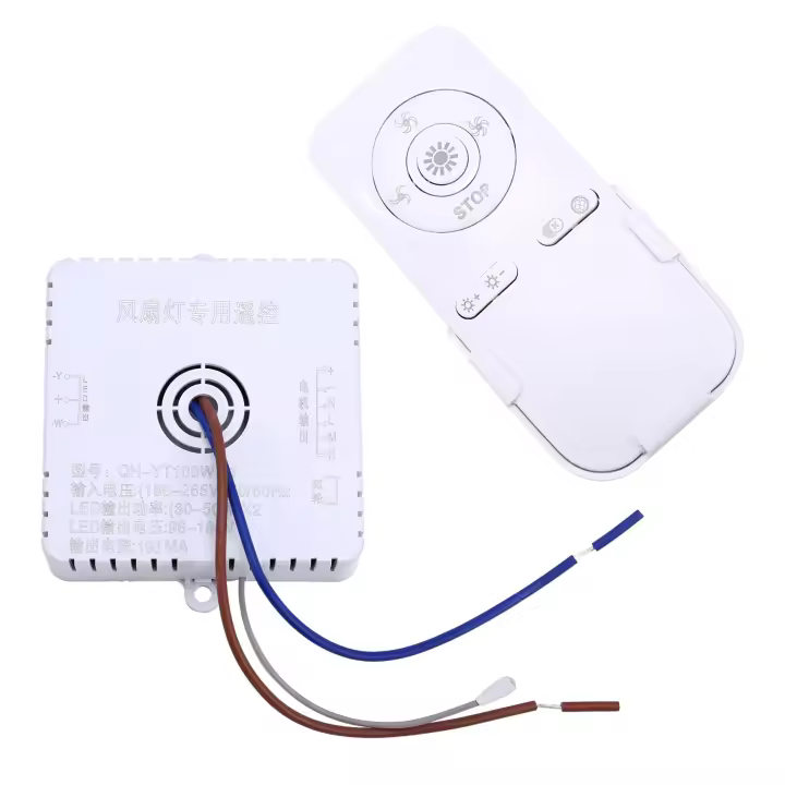 Ventilador de techo con Control remoto para dormitorio, controlador de recepción, accesorios de luz, 30-50W X 2, 100W - 1