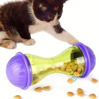 Juguete para gatos, dispositivo para fugas de alimentos, forma de hueso, dispositivo divertido de comida lenta, juego de mascota - details 4