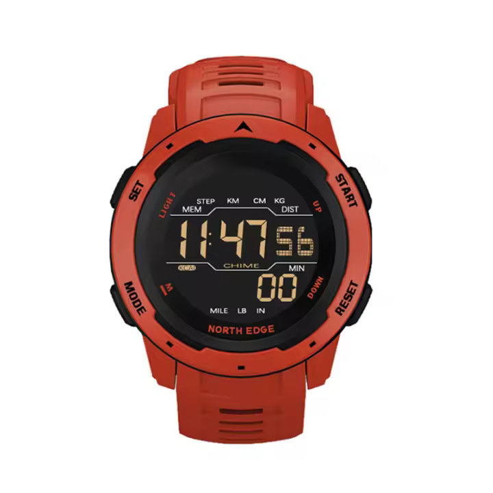 NORTH EDGE MARS reloj deportivo de moda para hombres 50m resistente al agua - 1