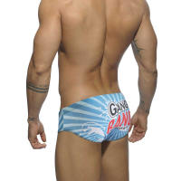 Jessborn calzoncillos de natación con estampado radial lineal para hombre, pantalones cortos de surf para playa, primavera caliente - details 3