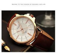 Reloj de Cuarzo Premium para Hombres YAZOLE Nuevo Reloj de Vestir de Cuero - details 16