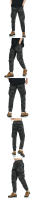 Pantalones Cargo de camuflaje para hombre, monos de herramientas con múltiples bolsillos para exteriores, pantalones informales de algodón para correr de ocio, otoño - details 3