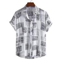 Camisa hawaiana retro con estampado floral para hombre, blusa 3D de manga corta, tops de verano, camisas de solapa urbana para playa, casual - details 10