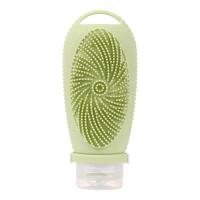 Botella recargable de silicona para viaje, cepillo de limpieza Facial, botellas portátiles para champú, loción, cosméticos, contenedor de viaje H - details 0