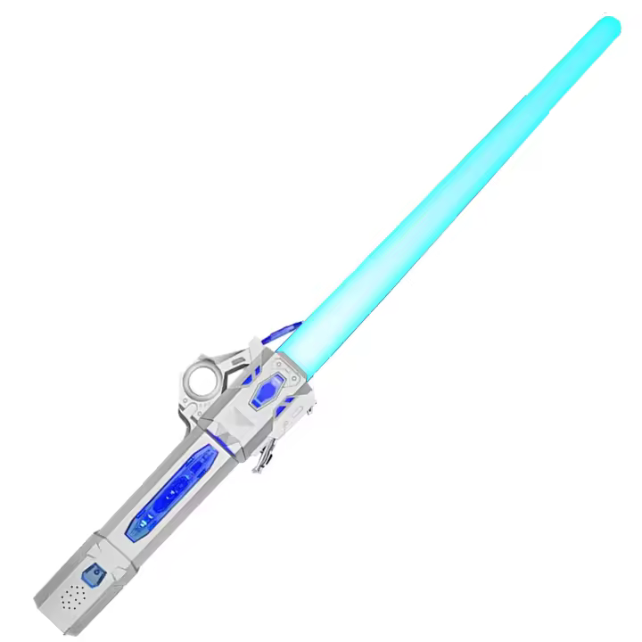 Espada iluminada extensible para niños, sable de luz de 7 colores, juguete con sonido FX (sensible al Movimiento) para Galaxy War Fighters y Warriors - 1