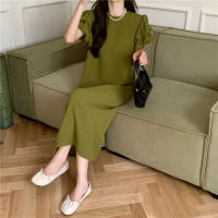 Vestido de Bubla de Talla Grande Estilo Verano para Mujeres Diseño Francés de Niche Falda Larga - details 8