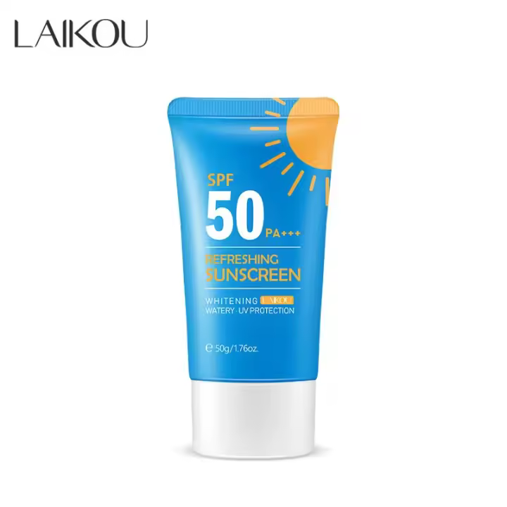 LAIKOU crema de protección solar refrescante Protector solar Facial Spf50 Gel loción de aislamiento crema blanqueadora cremas hidratantes faciales - 1