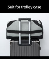 Bolsa de lona de viaje de 55L, bolsas de senderismo para exteriores, bolsa grande de fin de semana seca y húmeda, bolso de separación de corta distancia, mochila escolar versátil - details 9