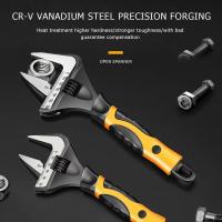 Llave ajustable CR-V, llave Universal de gran apertura de alta calidad, herramienta de reparación de plomería de alta dureza, llave de baño para casa - details 7