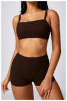 Pantalones cortos de Yoga para mujer, Shorts deportivos elásticos, antideslumbrantes, transpirables, de secado rápido - details 18