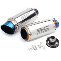 Motorcycle Exhaust Pipe Motorbike Motocross Racing Escape Exhaust Muffler Canister Tail pipe End Pipe For z900 R3 R25 MT09 etc - details 0