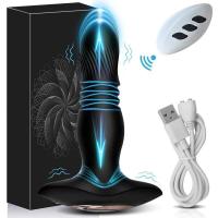 Embalaje privado SEXY Vibrador anal telescópico inalámbrico Bluetooth APP Control remoto Masajeador de próstata Butt Plug para hombres Dildo Vibrador Adulto - details 18