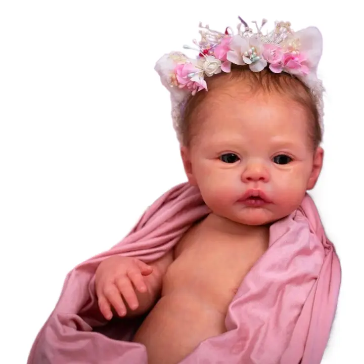 Muñeca De Bebé Reborn Realista De 50 CM Con Piel Pintada En 3D - 1