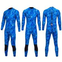 Traje Completo De Neopreno Para Hombre, Con Mangas Largas Y Cremallera Trasera, De 3 Mm De Grosor Para Protección Contra El Frío - details 10