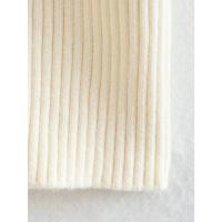 Jersey de punto a rayas para mujer, Jersey de manga larga con cuello en V, color Beige, Otoño e Invierno - details 9