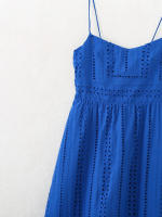 BUNO-Falda Midi bordada con tirantes para mujer, falda informal ahuecada con estilo de moda, novedad de primavera y verano, 2024ZAR - details 4