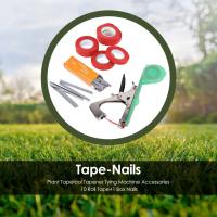 Hand Tying Binding Machine with 6 Roll Tapes +1 Box Staples Bind Branch Machine Grape Vine Stapler for Vegetables Pepper Vines - details 4