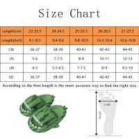 Zapatillas de sandía para hombre y mujer, chanclas planas informales con dibujos animados de tiburón Eva, Chanclas de playa, novedad de verano - details 0