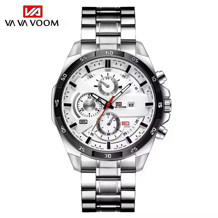 Reloj hombre correa impermeable reloj de negocios - 1