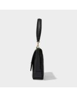 Bolso de mensajero de un hombro, nuevo bolso de axila para mujer, bolso de cuero suave blanco y negro. - details 3