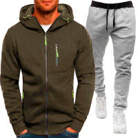 Conjunto Deportivo Casual para Hombres Primavera-Otoño 2024 Chaqueta Sudadera con Capucha - details 7