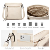Bolso de Hombro para Mujer, Bandolera de Cuero PU, 3 piezas, informal, Gran Capacidad - details 2