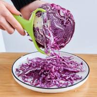 Trituradora de repollo multiusos, pelador de verduras de boca ancha de grado alimenticio, herramientas de cocina prácticas de acero inoxidable para el hogar - details 1