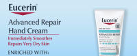 Eucerin Advanced Repair Cream, loción de manos sin fragancia para pieles secas, tubo de 2,7 oz, paquete de 3 - details 0