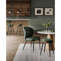 Juego de 2 Taburetes de Bar Taburetes de Cocina, Taburetes de Desayuno, Cuero Sintético con Costuras 76,2 cm de Alto, Silla Comedor, Fácil Montaje, Negro - details 15