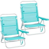 Sillas de Playa Plegables Ligeras Portátiles, Bajables y Reclinables de 4 Posiciones - details 0