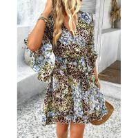 Vestido fluido sin tirantes con estampado floral bohemio para mujer, verano 2025 - details 42